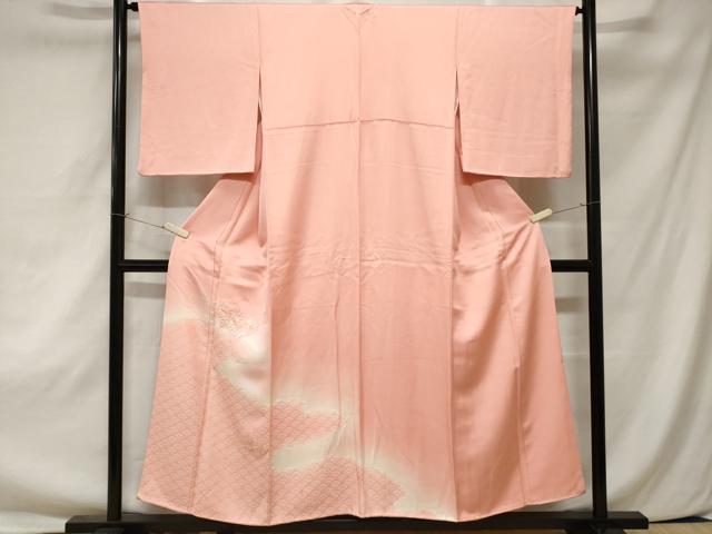 平和屋着物■色留訪問着 総刺繍 冊子花文 青海波文 暈し染め 正絹 逸品 CAAZ5800ev