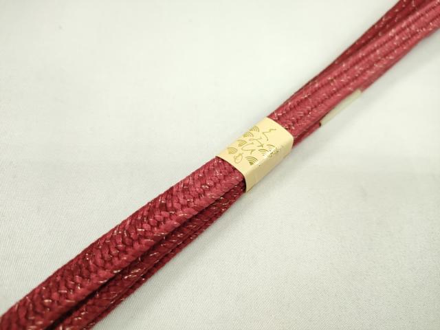 平和屋着物●和装小物 帯締め・帯揚げセット 道長草花文 暈し染め 金彩 逸品 未使用 CAAZ6076ju