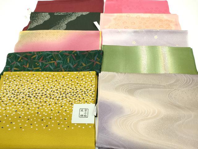 平和屋着物★和装小物 帯揚げ10枚セット 正絹 逸品 未使用 CAAZ6307ju