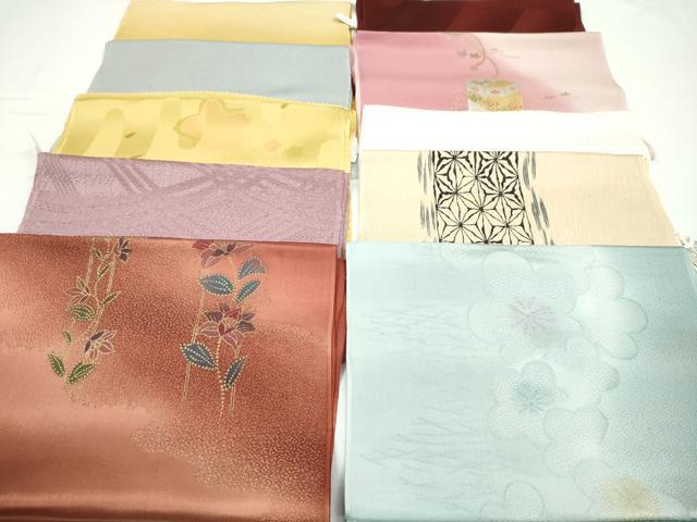 平和屋着物★和装小物 帯揚げ10枚セット 正絹 逸品 未使用 CAAZ6309ju