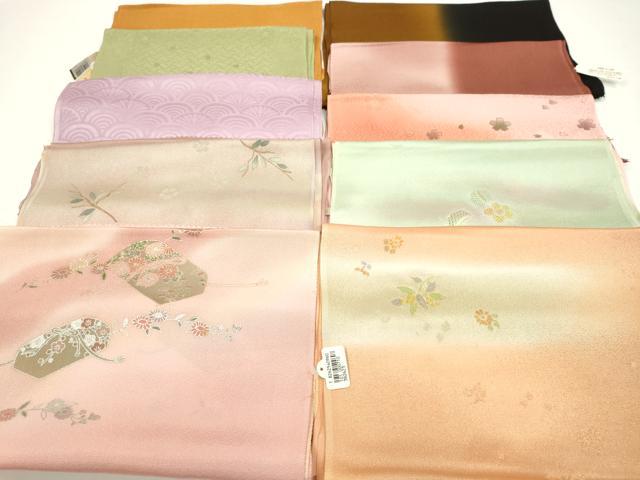 平和屋着物★和装小物 帯揚げ10枚セット 正絹 逸品 未使用 CAAZ6310ju