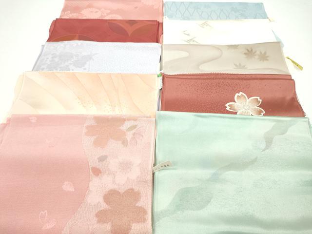 平和屋着物★和装小物 帯揚げ10枚セット 正絹 逸品 未使用 CAAZ6311ju