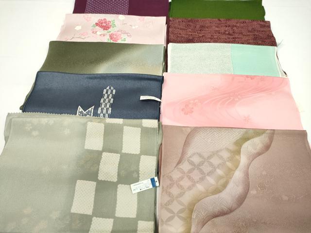 平和屋着物☆和装小物 帯揚げ10枚セット 正絹 逸品 未使用 CAAZ6332ju