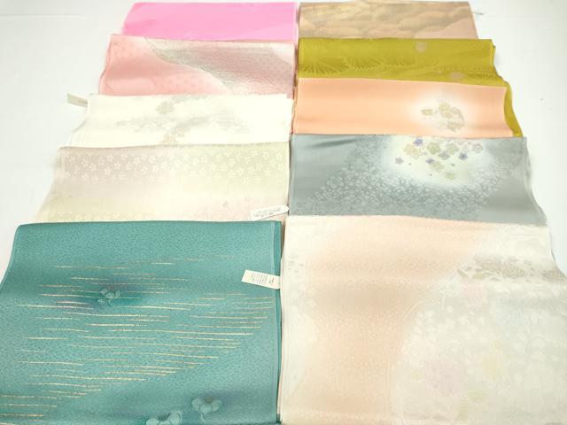平和屋着物★和装小物 帯揚げ10枚セット 正絹 逸品 未使用 CAAZ6334ju