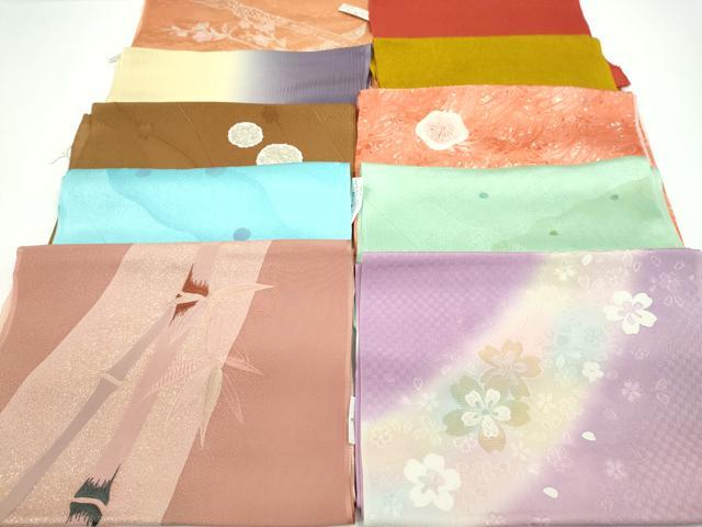 平和屋着物★和装小物 帯揚げ10枚セット 正絹 逸品 未使用 CAAZ6336ju