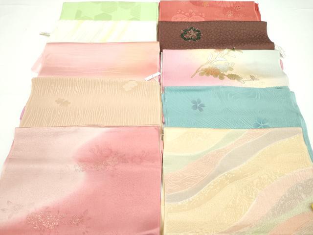 平和屋着物★和装小物 帯揚げ10枚セット 正絹 逸品 未使用 CAAZ6347ju