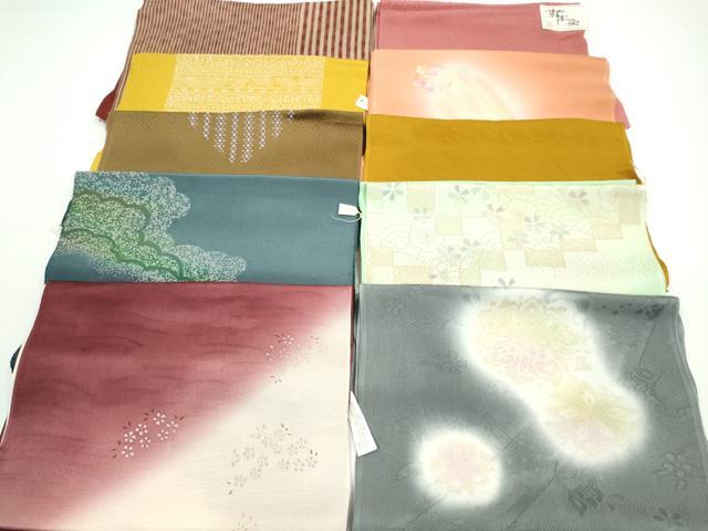 平和屋着物★和装小物 帯揚げ10枚セット 正絹 逸品 未使用 CAAZ6353ju