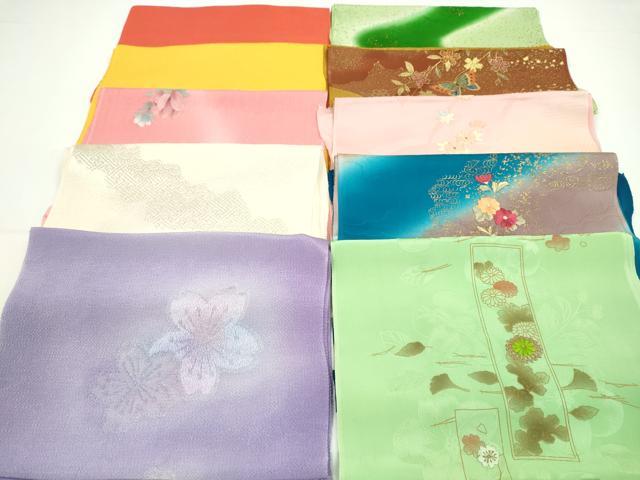平和屋着物★和装小物 帯揚げ10枚セット 正絹 逸品 CAAZ6361ju