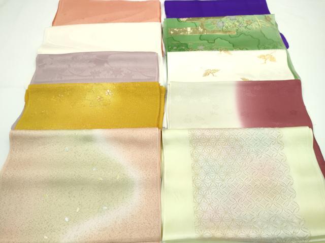 平和屋着物★和装小物 帯揚げ10枚セット 正絹 逸品 CAAZ6395ju