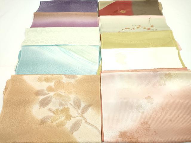 平和屋着物★和装小物 帯揚げ10枚セット 正絹 逸品 CAAZ6396ju