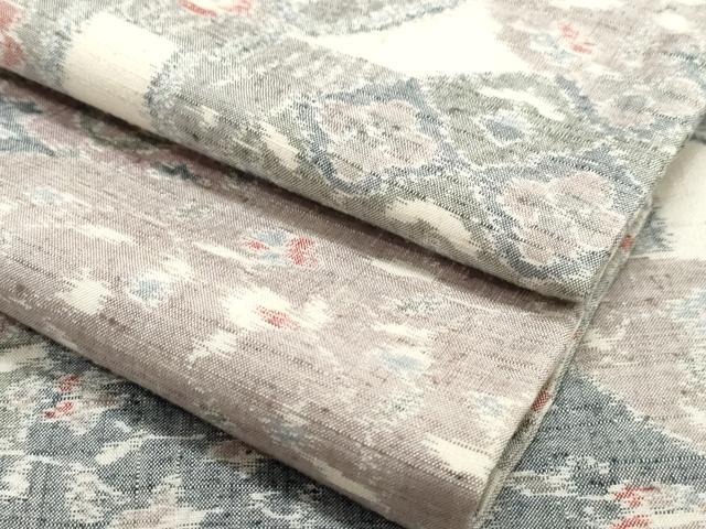 平和屋着物●小千谷紬 縞 正絹 逸品 CAAZ6492dy