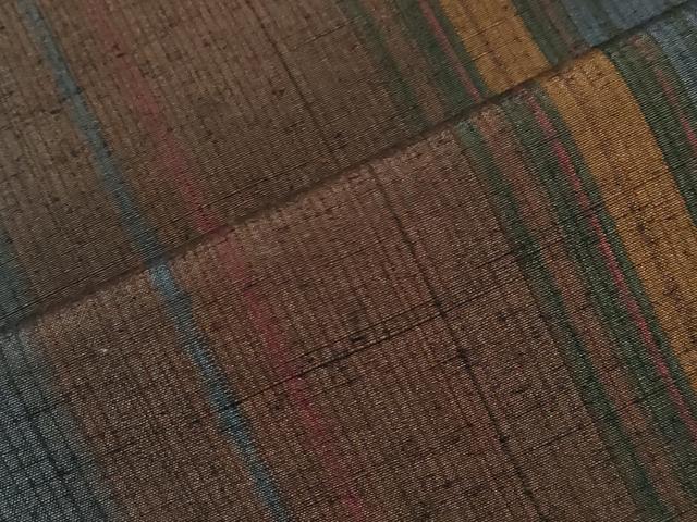 平和屋着物●上質な紬 縞 正絹 逸品 CAAZ6494dy