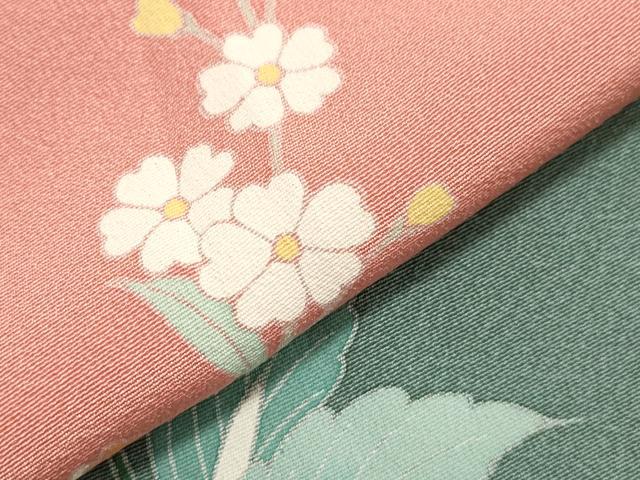 平和屋着物●訪問着 友禅 作家物 草花文 暈し染め 正絹 逸品 CAAZ6506dy