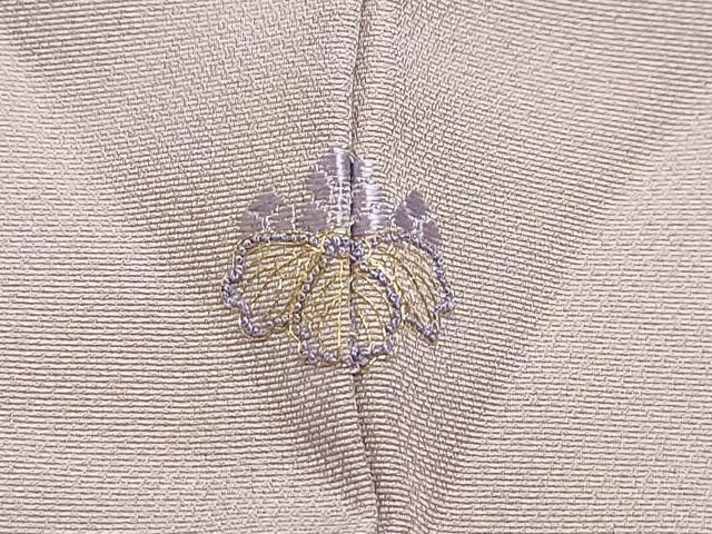 平和屋着物●訪問着 竹屋町刺繍 色紙休み鳥花唐草文 金彩 正絹 逸品 CAAZ8018vf