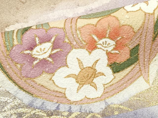 平和屋着物●訪問着 作家物 花蝶丸文 暈し染め 金彩 正絹 逸品 CAAZ8021vf
