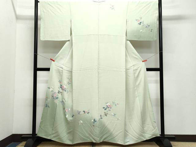 平和屋着物●訪問着 友禅 枝花文 正絹 逸品 CAAZ8069vf