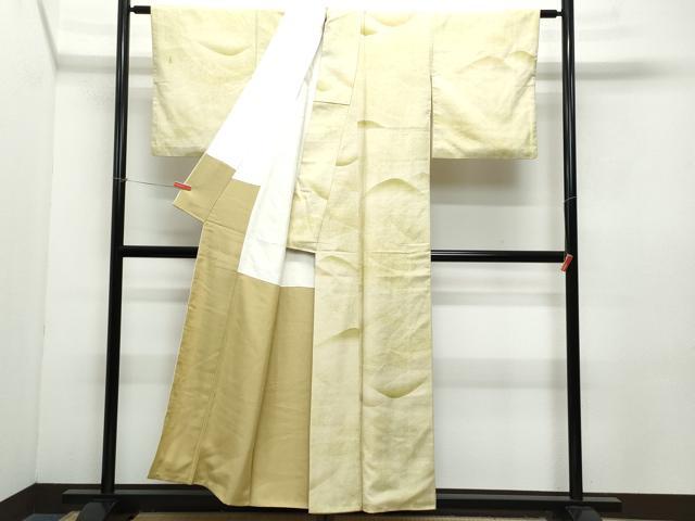 平和屋着物●上質な小紋 紬地 遠山霞文 正絹 逸品 CAAZ8206vf