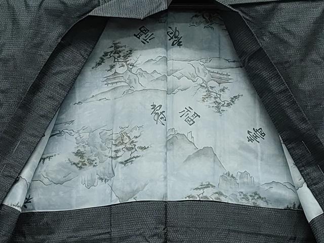 平和屋着物●男性 本場大島紬 アンサンブル 100亀甲 総詰め 正絹 逸品 CAAZ8276vf