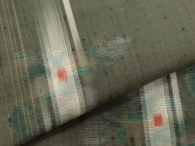 平和屋着物●上質な紬 草花文 正絹 逸品 未使用 CAAZ8395vf