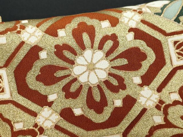 平和屋着物●豪華黒留袖 駒刺繍 吉祥花唐草文 金彩 正絹 逸品 CAAZ8400vf