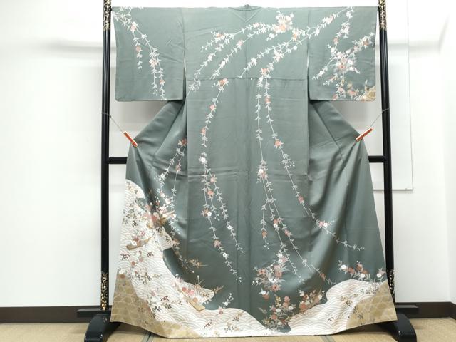 平和屋着物○訪問着 舟花文 金彩 正絹 逸品 CAAZ8807th