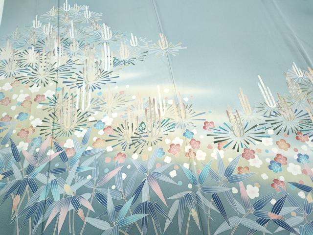 平和屋着物●豪華色留袖 友禅 作家物 松竹梅 暈し染め 正絹 逸品 CAAZ8821th