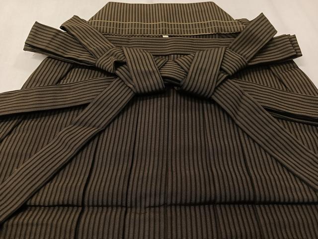 平和屋着物●男性 馬乗り袴 縞 正絹 逸品 未使用 CAAZ9973vp
