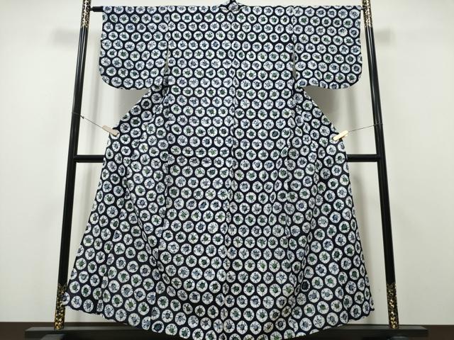 平和屋着物∴夏物 浴衣 有松鳴海絞り 吉祥丸文 綿 逸品 CABA0412ng