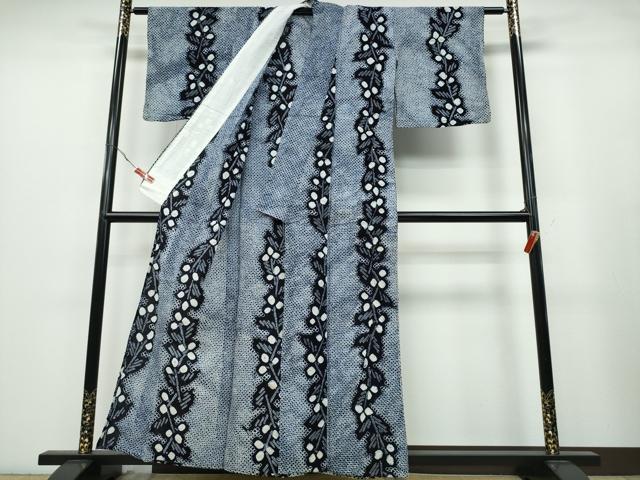 平和屋着物∴夏物 浴衣 有松鳴海絞り 松葉間道 綿 逸品 CABA0498ng