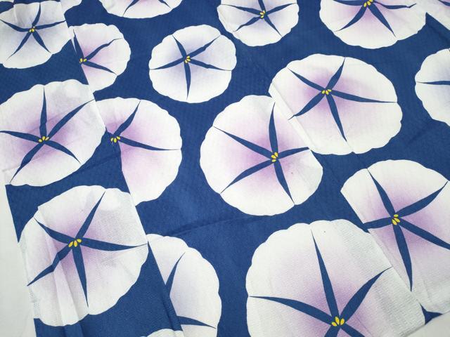 平和屋着物∴夏物 浴衣 朝顔 綿 逸品 CABA0657ng
