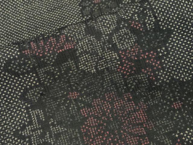 平和屋着物●本場大島紬 7マルキ 亀甲花文 正絹 逸品 CABA1293gh