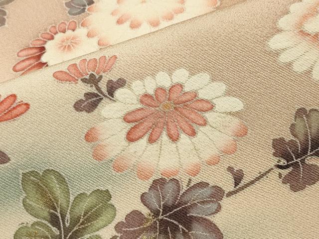 平和屋着物●訪問着 作家物 花鳥文 暈し染め 金銀彩 正絹 逸品 CABA1367gh