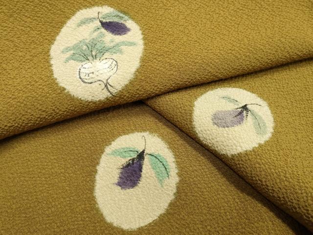 平和屋着物●上質な小紋 手描き 成り物 正絹 逸品 CABA1378gh