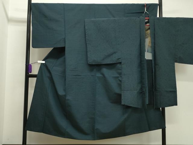 平和屋着物●男性 紬 髭紬羽織セット 褐返色 正絹 逸品 CABA1407gh