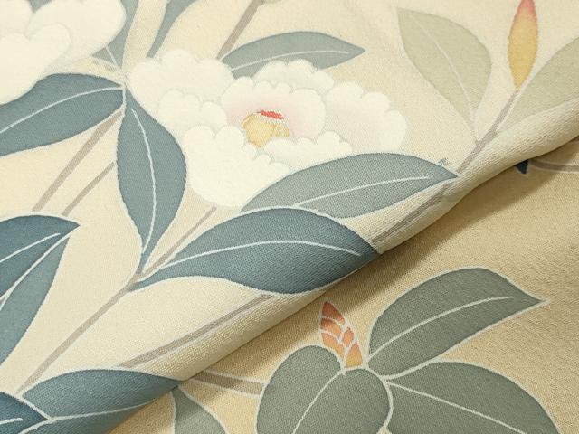 平和屋着物●訪問着 作家物 枝椿 銀彩 正絹 逸品 CABA1416gh