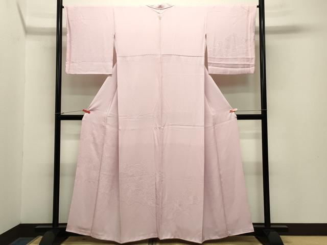 平和屋着物●無地絵羽訪問着 辻が花地紋 虹色 正絹 逸品 CABA1561gh