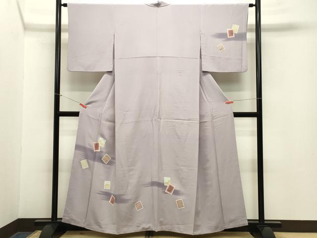 平和屋着物●訪問着 色紙重ね吉祥文 暈し染め 金彩 正絹 逸品 CABA1587gh