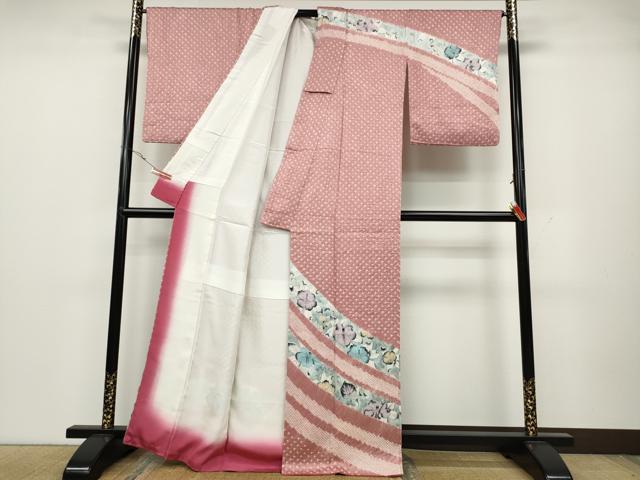 平和屋着物●訪問着 辻が花 絞り 正絹 逸品 CABA1614ut