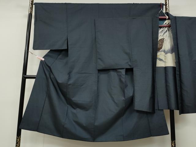 平和屋着物●男性 本場大島紬 アンサンブル 100亀甲 総詰め 正絹 逸品 CABA1628ut