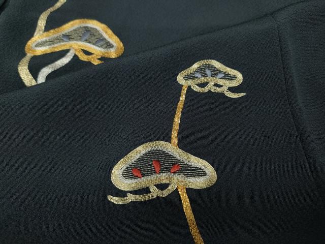 平和屋着物●訪問着 総刺繍 駒刺繍 松文 正絹 逸品 CABA1650ut