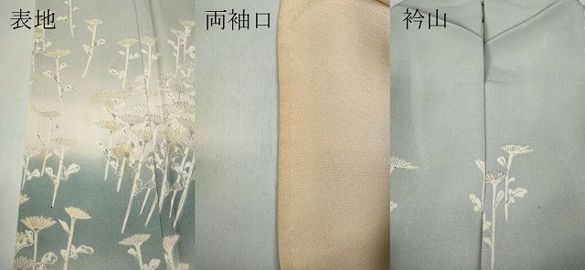 平和屋着物●訪問着 舞菊文 暈し染め 正絹 逸品 CABA1668ut