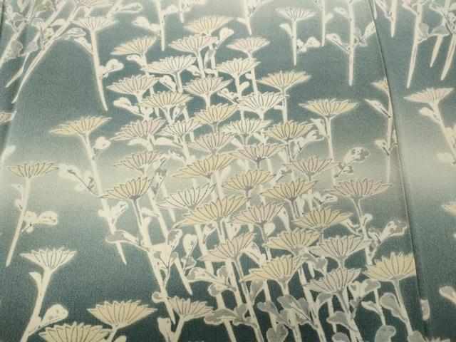 平和屋着物●訪問着 舞菊文 暈し染め 正絹 逸品 CABA1668ut