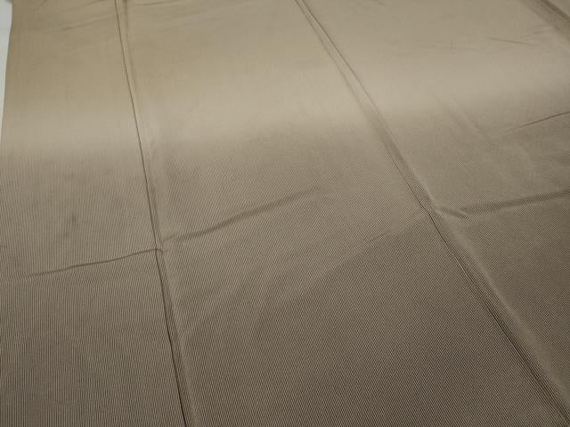 平和屋着物●訪問着 江戸小紋 霞文 万筋 白茶色×樺茶色 正絹 逸品 CABA1729ut