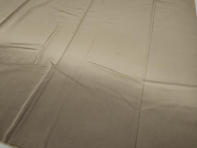 平和屋着物●訪問着 江戸小紋 霞文 万筋 白茶色×樺茶色 正絹 逸品 CABA1729ut