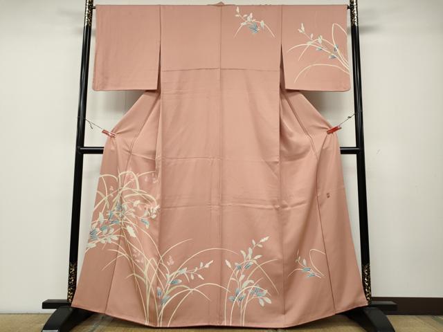 平和屋着物●訪問着 友禅 作家物 枝花文 正絹 逸品 CABA1840ut