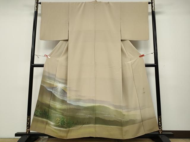 平和屋着物●豪華色留袖 作家物 手描き 遠山草木文 正絹 逸品 CABA1863ut