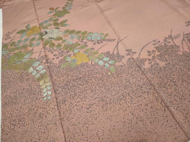 平和屋着物●訪問着 辻が花 シルエット 金彩 正絹 逸品 CABA1889ut
