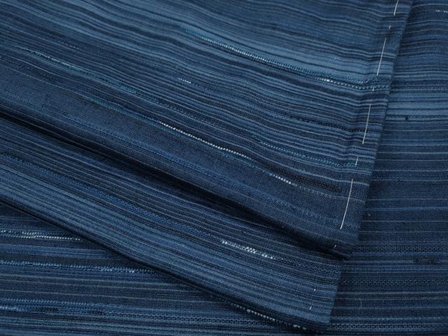 平和屋着物●上質な紬 横段文 正絹 逸品 CABA1910ut