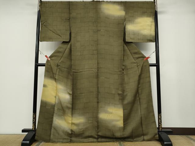 平和屋着物●訪問着 立波エ霞文 暈し染め 金銀彩 正絹 逸品 CABA1923ut