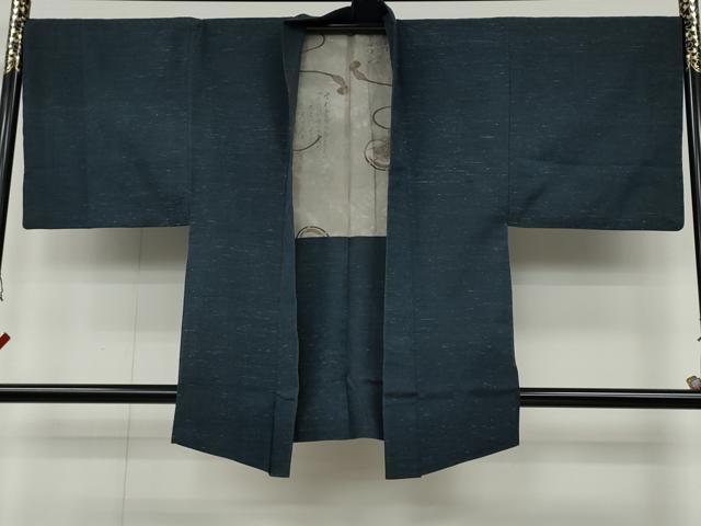 平和屋着物●男性 紬 アンサンブル 霞文 正絹 逸品 CABA1957ut